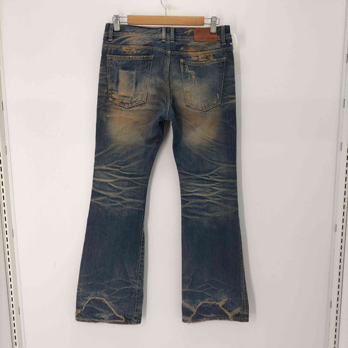 ジャックローズ JACKROSE Y2K グランジ ヴィンテージ加工 フレア デニム メンズ 31