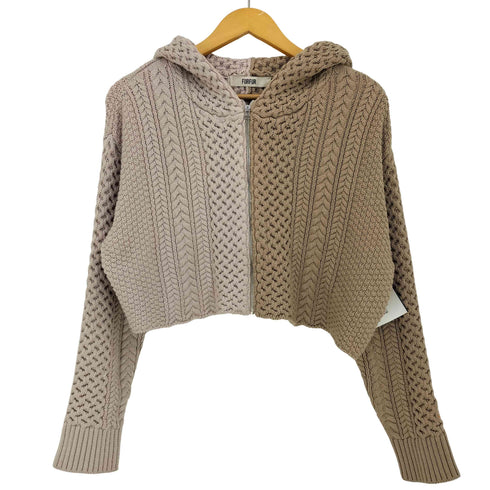 ファーファー furfur 24ss ハーフニットパーカー レディース ONE