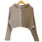 ファーファー furfur 24ss ハーフニットパーカー レディース ONE