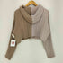 ファーファー furfur 24ss ハーフニットパーカー レディース ONE