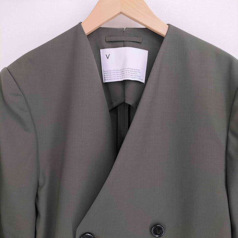 ヴォアーブ VOAAOV 21SS WASHABLE WOOL NO COLLAR JACKET メンズ JPN:2