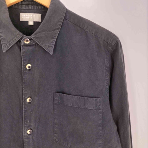 マーガレットハウエル MARGARET HOWELL コットンウール ボタンダウンシャツ メンズ JPN:M