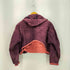 SEE ING RED クロップド フロント刺繍 ジップパーカー メンズ