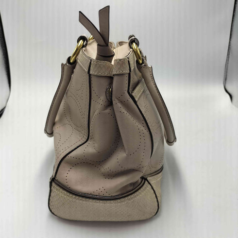 コーチ COACH パンチング パイソン調 トートバッグ レディース
