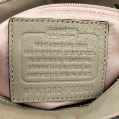 コーチ COACH パンチング パイソン調 トートバッグ レディース