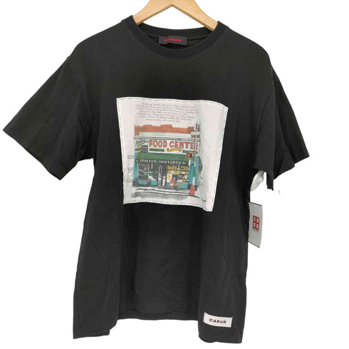 キャバン CABaN 裁縫 クルーネック半袖Tシャツ レディース M