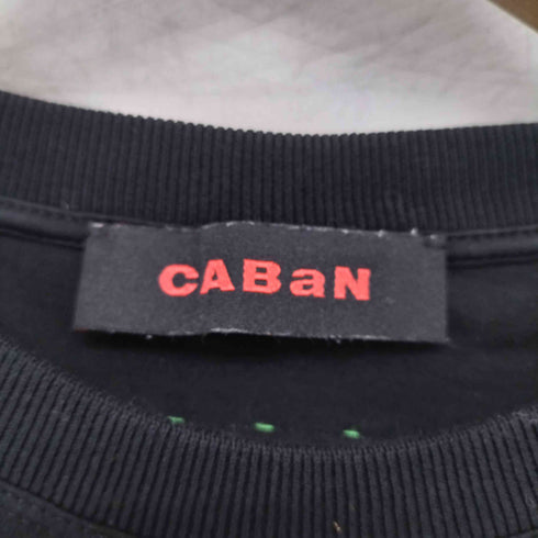 キャバン CABaN 裁縫 クルーネック半袖Tシャツ レディース M