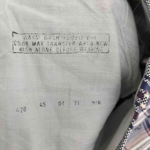 リーバイス Levis 70S PANATELA 478 マドラスチェック フレア ベルボトム パンツ 73年製 レディース