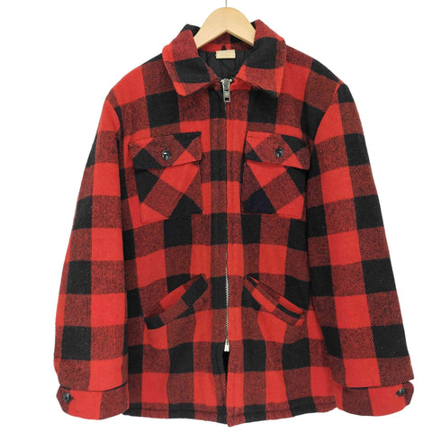 IDEAL ZIP バッファローチェック シャツジャケット メンズ
