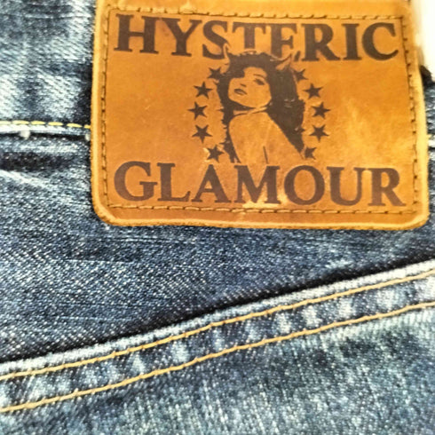 ヒステリックグラマー HYSTERIC GLAMOUR ウォッシュ加工 スタッズ ストレートデニムパンツ メンズ US:28-29