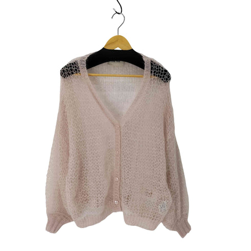THE TOE PARASOL KID MOHAIR CARDIGAN レディース M