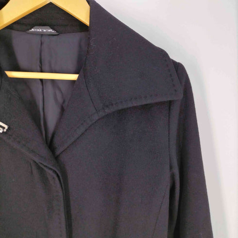 コムサデモード COMME CA DU MODE カシミヤ100% ベルト付き スタンドカラーコート レディース 15