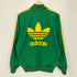 アディダス adidas 80-90s デサント製 トレフォイルロゴ刺繍 背面プリント 3ライン トラックジャケット メンズ M-L