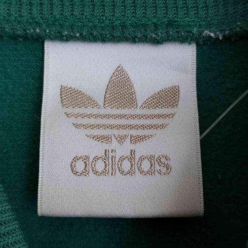 アディダス adidas 80-90s デサント製 トレフォイルロゴ刺繍 背面プリント 3ライン トラックジャケット メンズ M-L