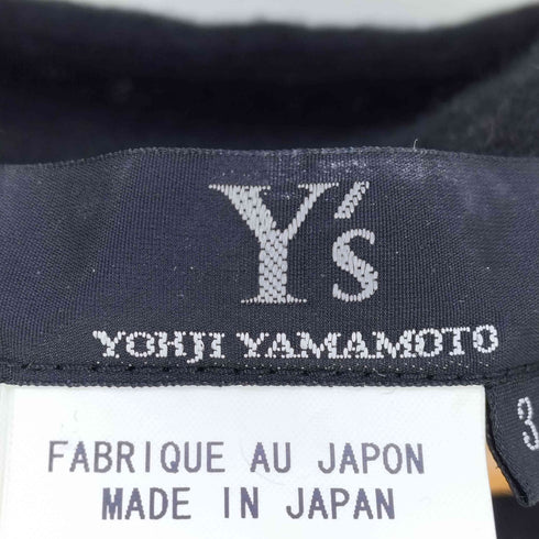 ワイズ Ys 90s ウールナイロン ショート丈 アシンメトリーカーディガン レディース JPN:3