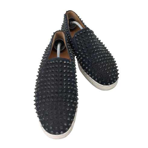 クリスチャンルブタン CHRISTIAN LOUBOUTIN ROLLER BOAT スパイクスタッズ スリッポン メンズ EUR:43