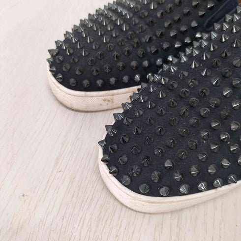 クリスチャンルブタン CHRISTIAN LOUBOUTIN ROLLER BOAT スパイクスタッズ スリッポン メンズ EUR:43