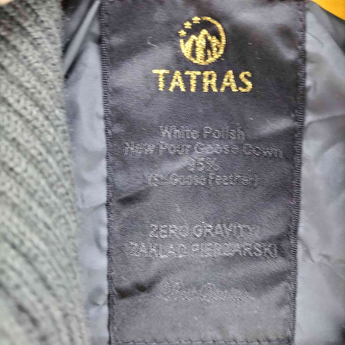 タトラス TATRAS チェック柄 ポーランドラクーンファー 2WAY ダブルジップ ダウンベスト Y2K レディース 3