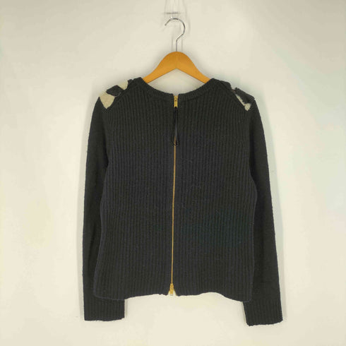 マークバイマークジェイコブス Marc by Marc Jacobs バックジップ ウールナイロン ボア切替 クルーネックニット レディース import:L