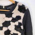 マークバイマークジェイコブス Marc by Marc Jacobs バックジップ ウールナイロン ボア切替 クルーネックニット レディース import:L