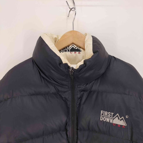 ファーストダウン FIRST DOWN リバーシブル ジップアップ ダウンジャケット メンズ 2L