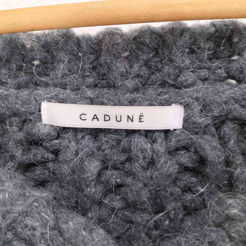 カデュネ CADUNE モヘア混 ローゲージニットカーディガン レディース 38