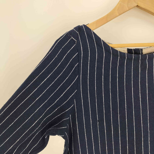 Memoire ストライプ L/S ワンピース レディース