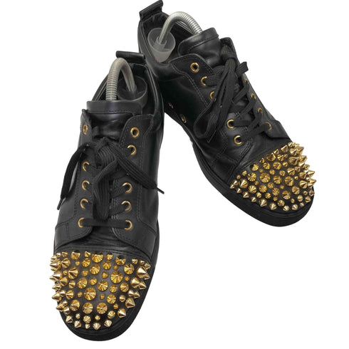クリスチャンルブタン CHRISTIAN LOUBOUTIN レザースパイク スタッズ スニーカー メンズ 41 1/2