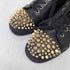 クリスチャンルブタン CHRISTIAN LOUBOUTIN レザースパイク スタッズ スニーカー メンズ 41 1/2