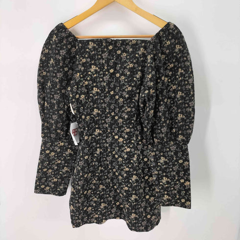 エピヌ epine square neck arm volume flower onepiece レディース