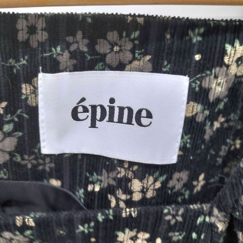 エピヌ epine square neck arm volume flower onepiece レディース