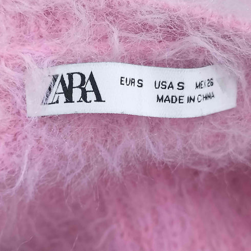 ザラ ZARA クロップド シャギーニット レディース import:S