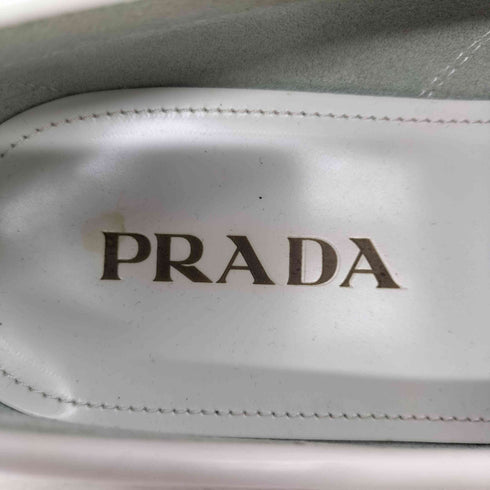 プラダ PRADA ホワイト レザー コインローファー メンズ 6