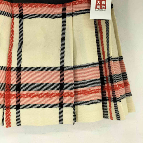 ブルーレーベルクレストブリッジ BLUE LABEL CRESTBRIDGE チェック ウール 巻きスカート レディース FR:36