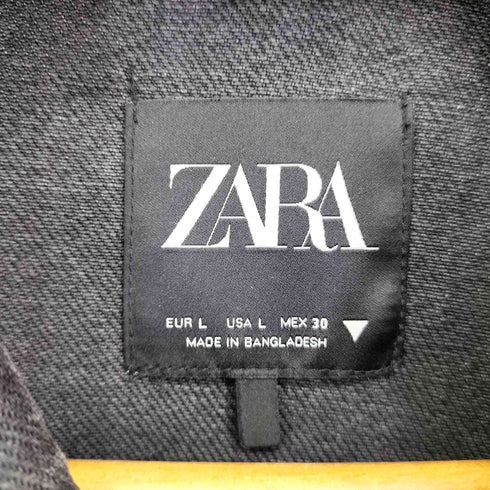 ザラ ZARA OVERSIZED BATWING DENIM JACKET レディース import:L