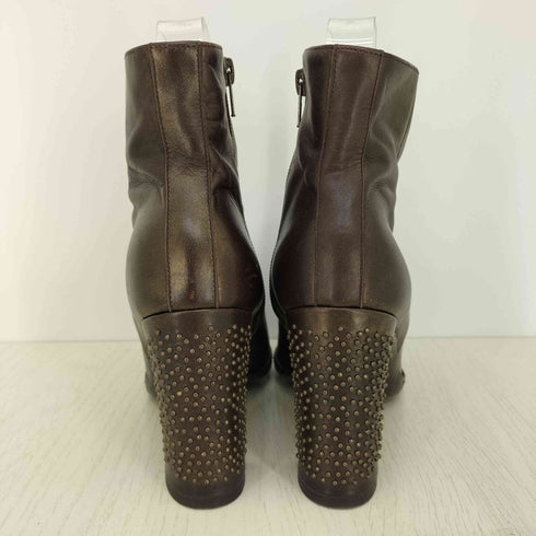 ドリスヴァンノッテン DRIES VAN NOTEN Y2K サイドジップ スタッズ ショート ヒールブーツ レディース 38