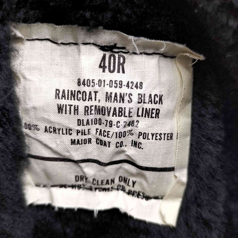 ユーエスアーミー U.S. ARMY 70S 米軍 ライナー付き レイン ステンカラー オールウェザーコート 79年製 メンズ US:40