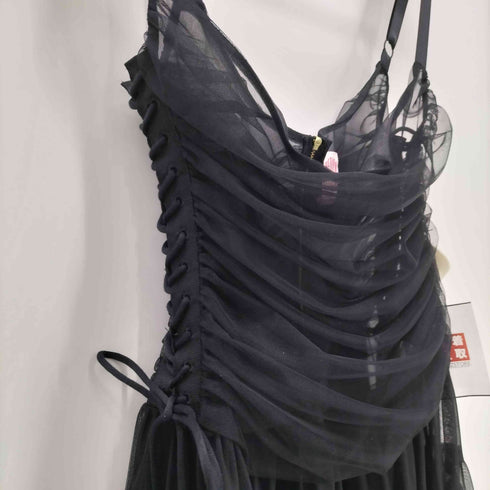 FETICO フェティコ 22AW tulle dress チュール ギャザー ドレス キャミ ワンピース レディース JPN:1