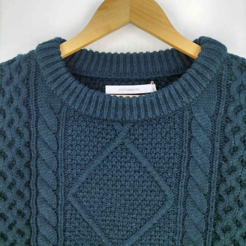 ヴィクティム VICTIM DAMEGE CABLE KNIT ダメージ ケーブルニット メンズ JPN:L