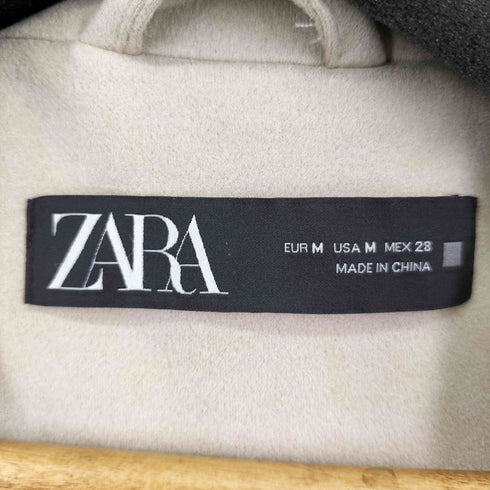 ザラ ZARA FAUX SUEDE TOPCOAT レディース import:M