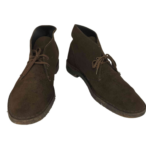 クラークス Clarks イングランド製 スエード デザートブーツ メンズ US:9.5