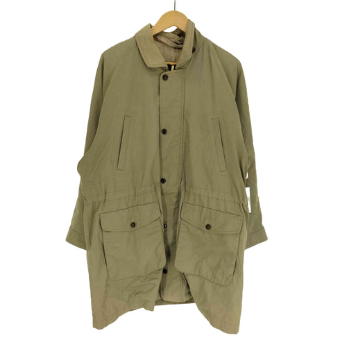 バーバリーズ BURBERRYS 90S 裏地ノバチェック ロゴボタン フラップポケット ドローコード ステンカラーコート メンズ import:L