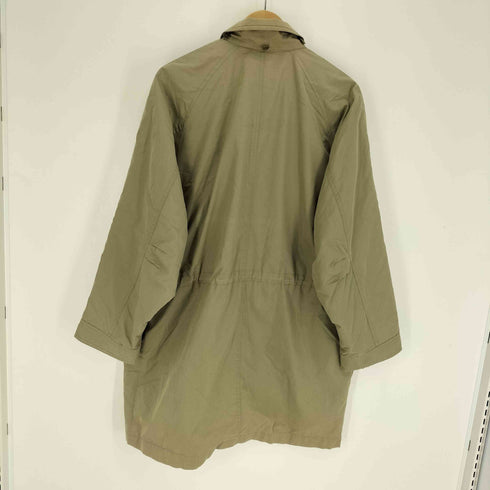 バーバリーズ BURBERRYS 90S 裏地ノバチェック ロゴボタン フラップポケット ドローコード ステンカラーコート メンズ import:L