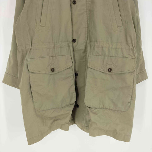 バーバリーズ BURBERRYS 90S 裏地ノバチェック ロゴボタン フラップポケット ドローコード ステンカラーコート メンズ import:L