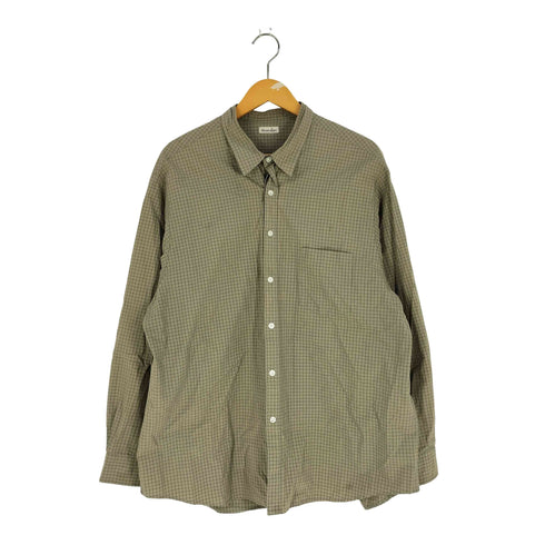 スティーブンアラン Steven Alan コンパクトヤーン チェック リバースシーム シャツ - LOOSE メンズ JPN:XL