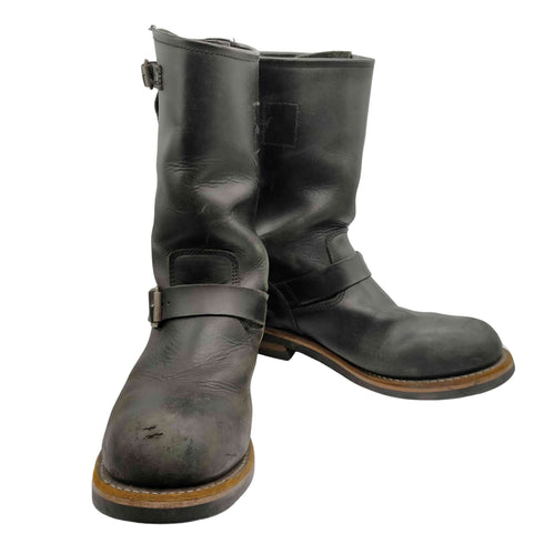 GOLLIRA SHOE ロゴ 型押し バックルベルト レザー エンジニア ブーツ レディース US:7