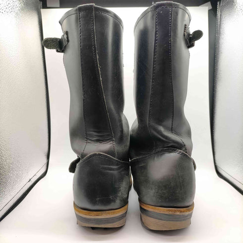 GOLLIRA SHOE ロゴ 型押し バックルベルト レザー エンジニア ブーツ レディース US:7