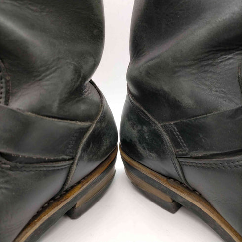 GOLLIRA SHOE ロゴ 型押し バックルベルト レザー エンジニア ブーツ レディース US:7