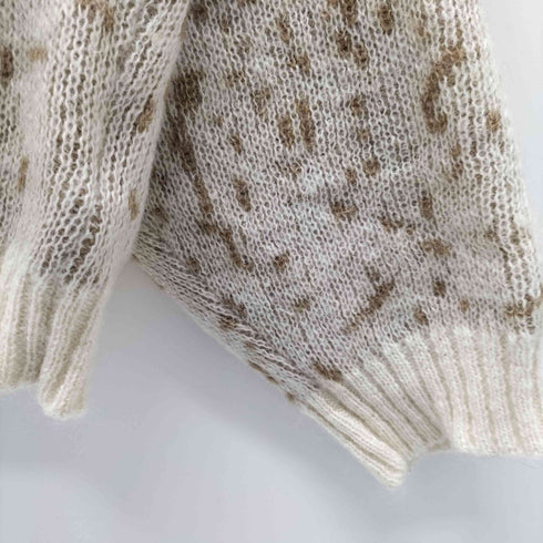 MAISON MONTAGUT モヘア混 総柄ニット メンズ JPN:L