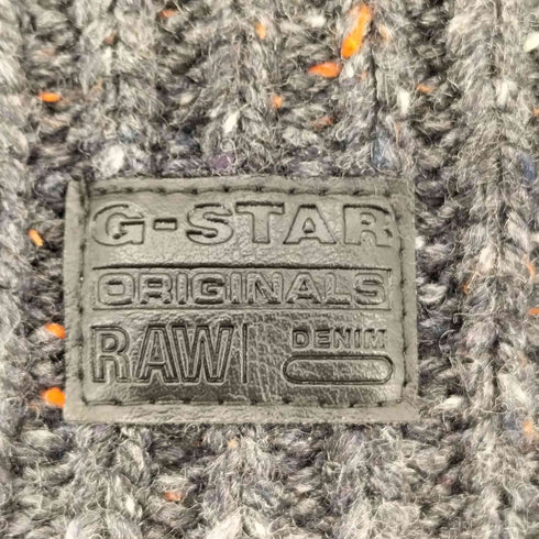 ジースターロー G-STAR RAW WANIN BEANIE 革パッチ ビーニー メンズ ONE SIZE